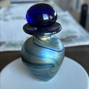 John Gilvey Art Glass Purfume Bottle